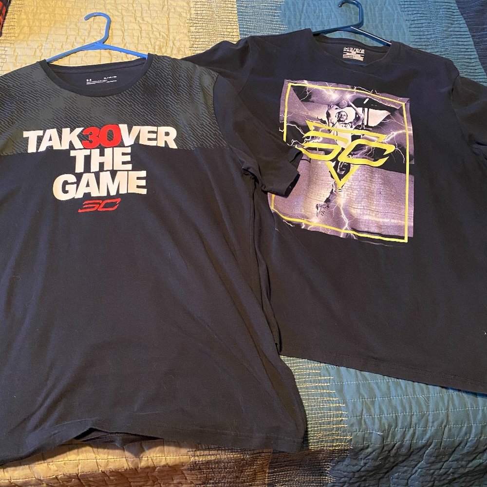 Under Armour Steph Curry Tee Shirts Bundle of Two
